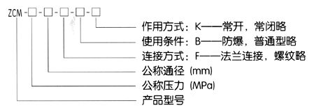 ZCM煤氣電磁閥結構圖紙 ZCM煤氣電磁閥結構圖紙